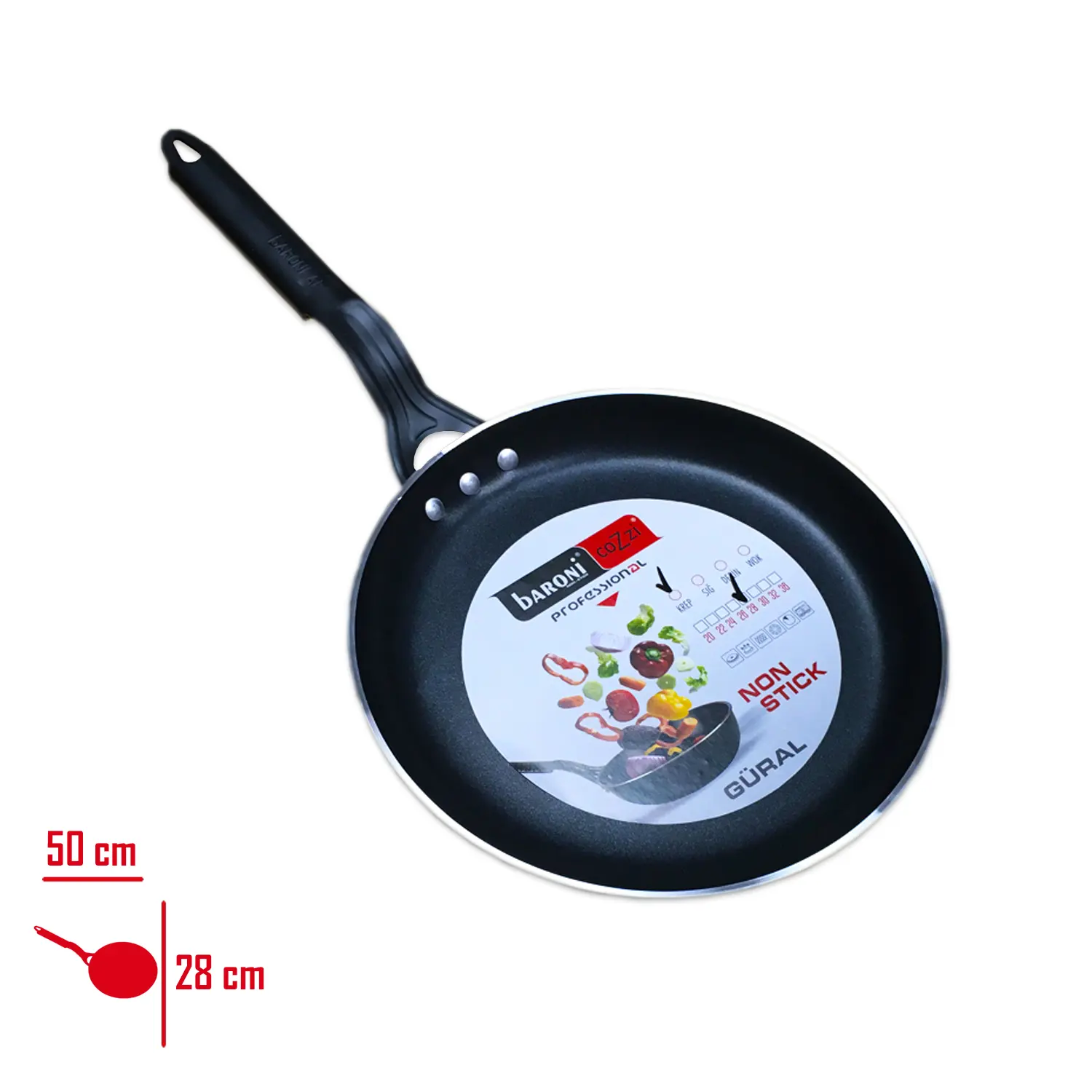 BARONI KREP TAVA 28 CM 802/28