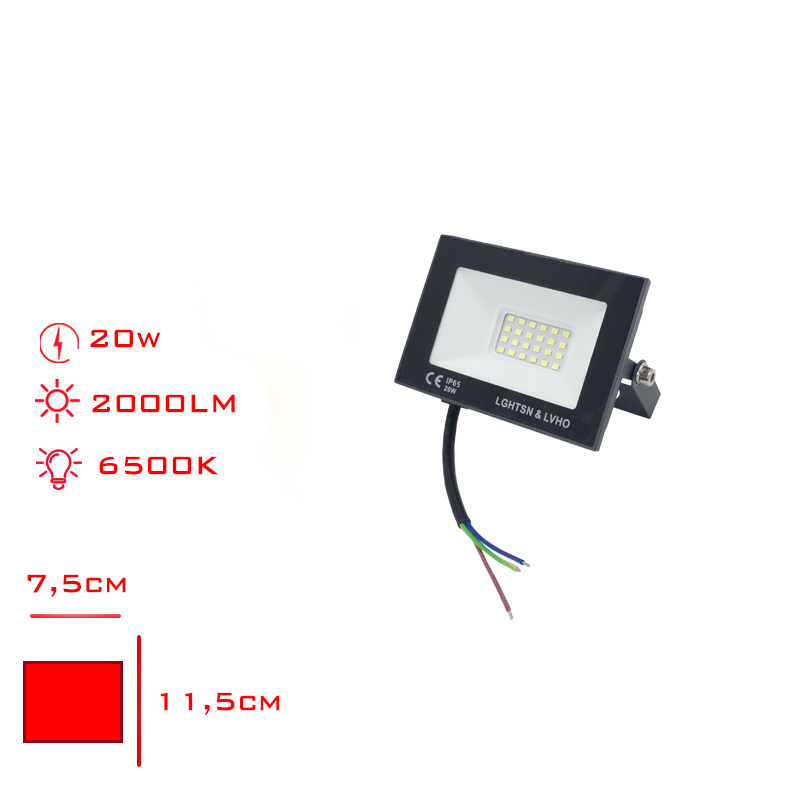 PROJEKTOR LED SLIM 20W BEYAZ ISIK LV-3145 / 6