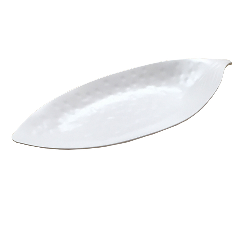 ATLAS KAYIK TABAK YAPRAK BEYAZ 37,5X16 CM 798