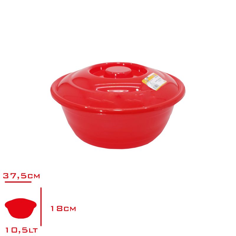 SAGLIK EKMEK KAZANI 5 NO 10,5 LT RENKLI SP-165