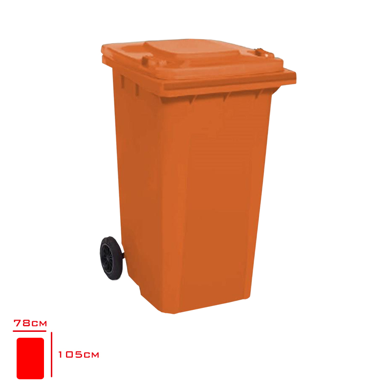TEMA KONTEYNER 240 LT TURUNCU