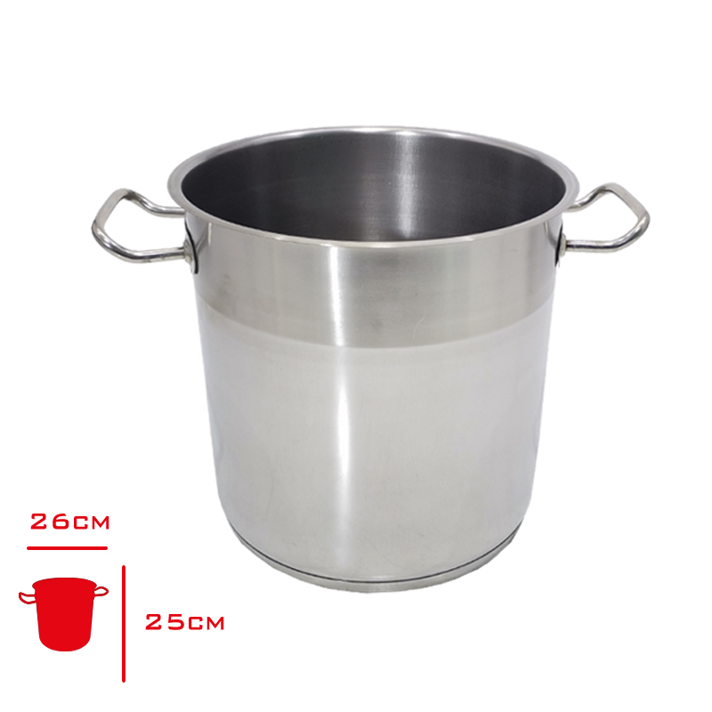 ULUTAS SILINDIRIK TENCERE TABANLI KAPAKLI 24*24 CM END-STK-003