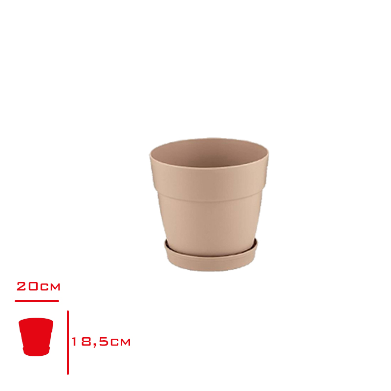 POLIWORK SAKSI MANOLYA 20 CM BASIC KREM MB-20KR