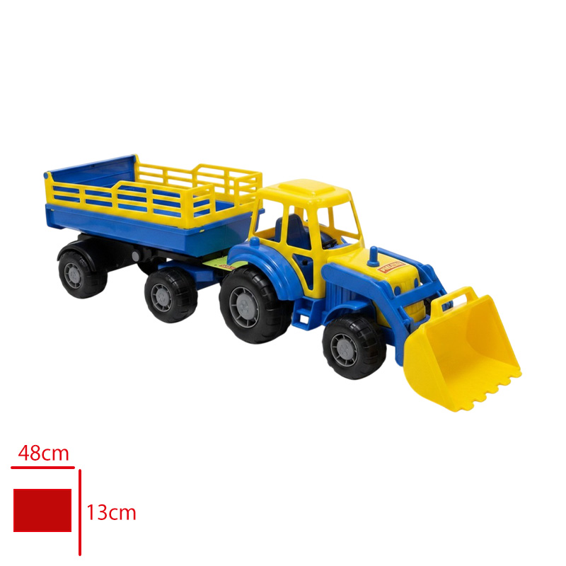POLESIE TRAKTOR YARI ROMORKLU KEPCELI USTA 35288