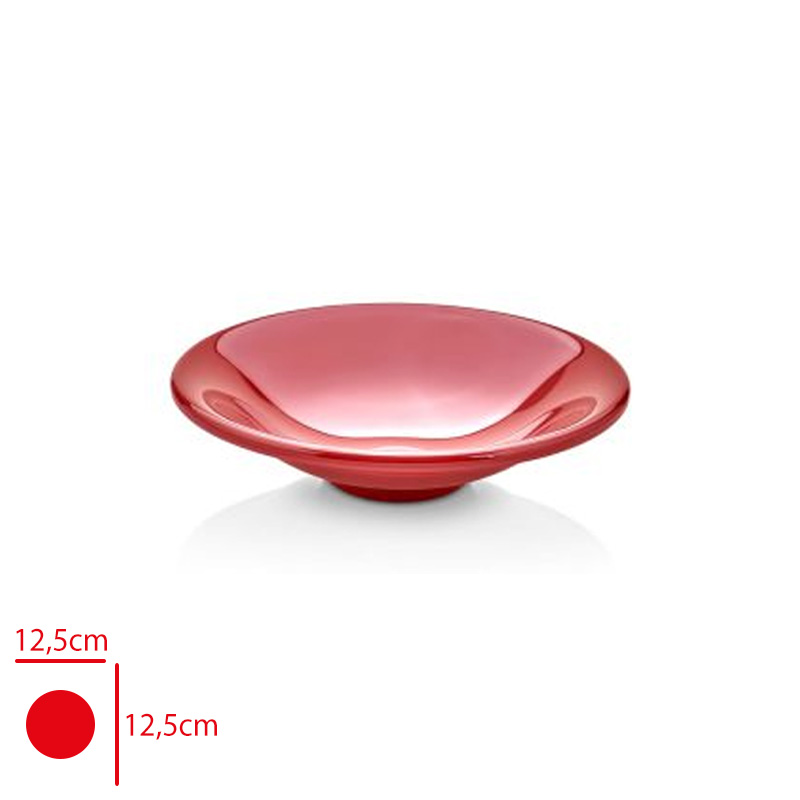 ATLAS SUNUM TABAK HUMUS KIRMIZI 12,5 CM K465