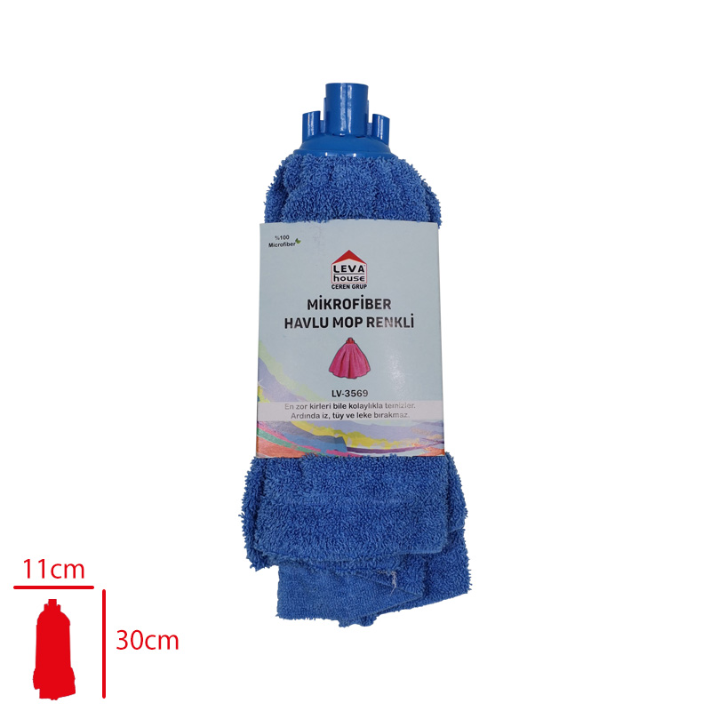 MIKROFIBER HAVLU MOP RENKLI LV-3569