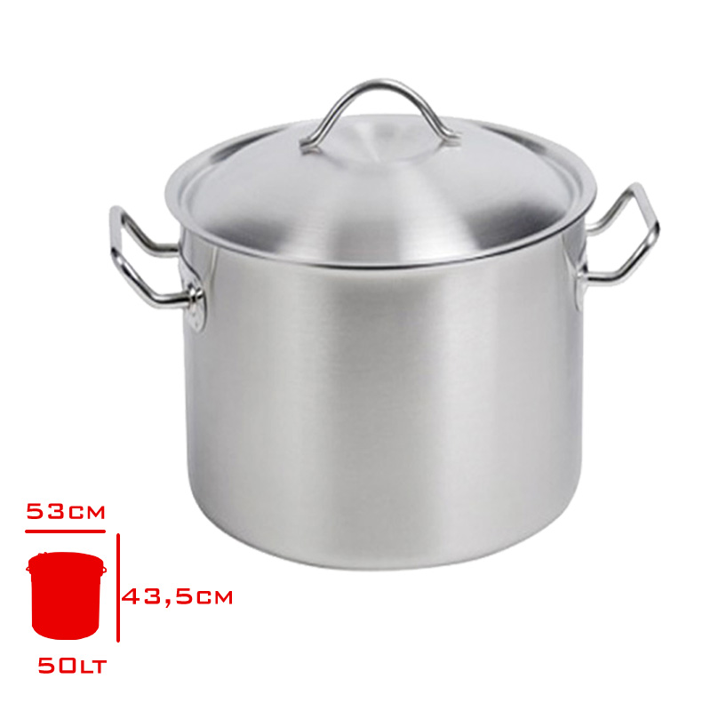 YURUK SILINDIR TENCERE KAPAKLI 50 LT 40X40 CM 10414040