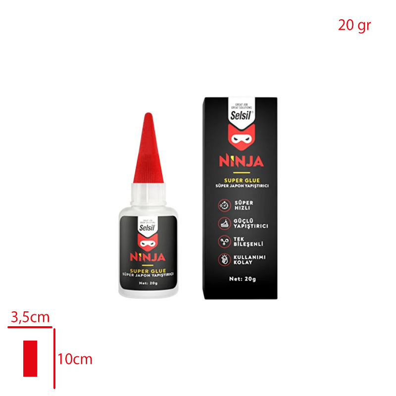 SELSIL YAPISTIRICI KUTULU NINJA 20 GR