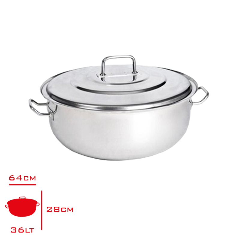 KAPP HELVANE TENCERE KAPAKLI 36 LT 50*20 30015020