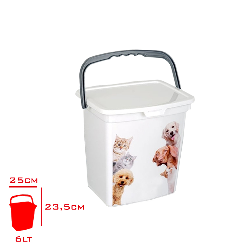 CANKAYA PETS MAMA SAKLAMA KABI 6 LT 2354