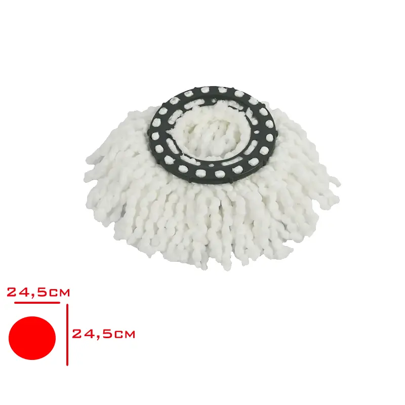 MIKROFIBER YEDEK MOP DONERLI YUVARLAK 360