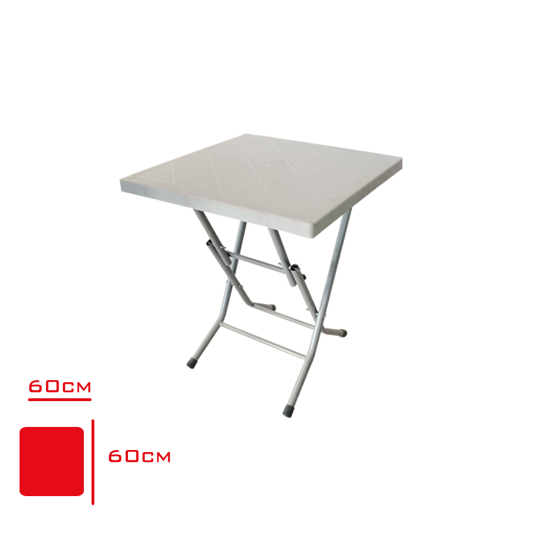 FLORYA MASA EKO KATLANIR 60*60 LALE BEYAZ/KAHVE/TIK/ANT