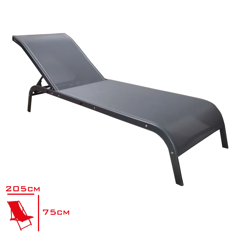 BG SEZLONG ALUMINYUM ARMADA KOLSUZ ANTRASIT 16500201