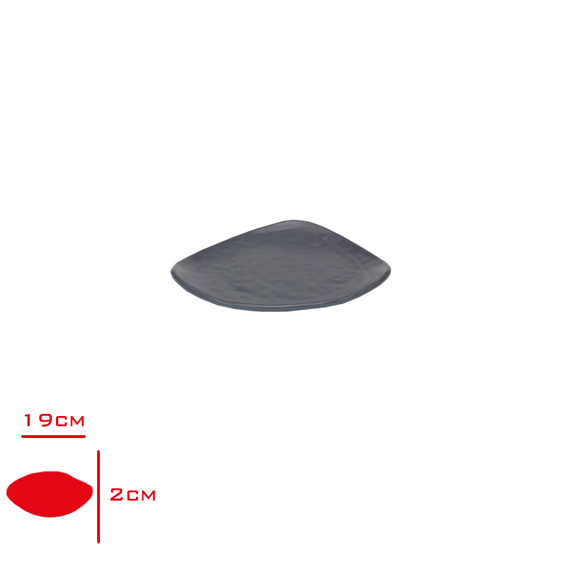 TRIA PORELIN DAMLATAS SERVIS TABAK SIYAH 21 CM TR3201B