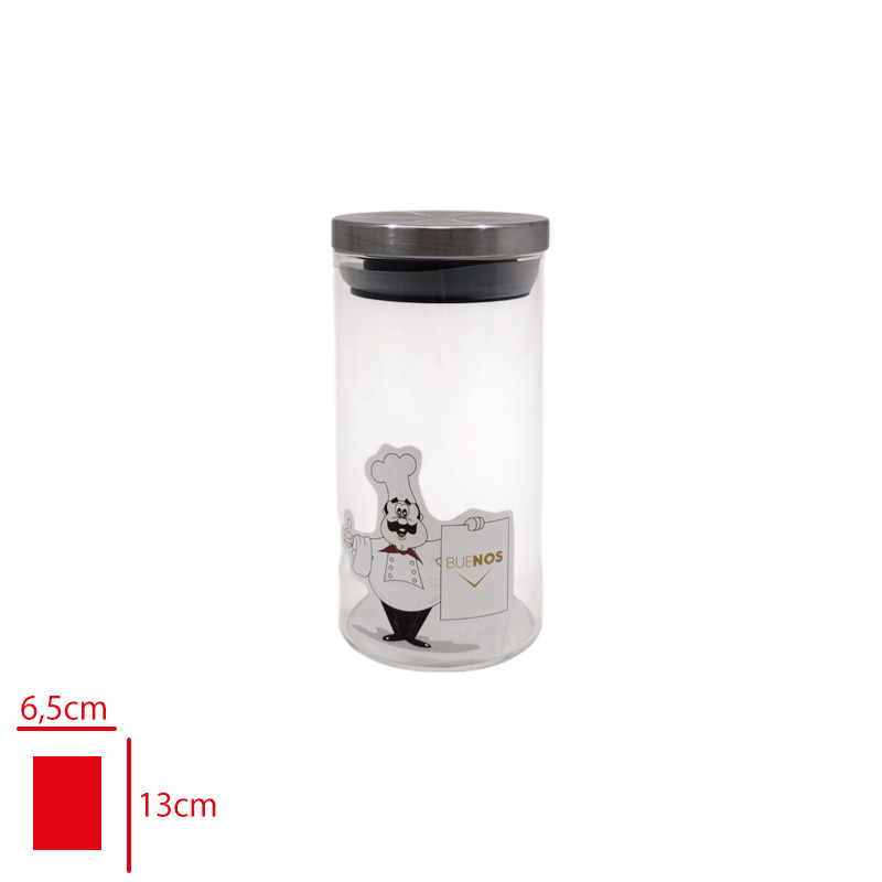 CAM KAVANOZ METAL KAPAKLI 340 ML Y-22