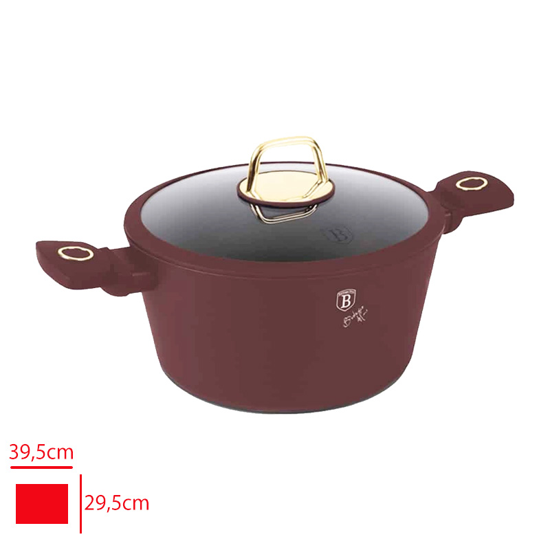 BERLINGER HAUS DERIN TENCERE 28 CM BORDO 8042 3,2 MM
