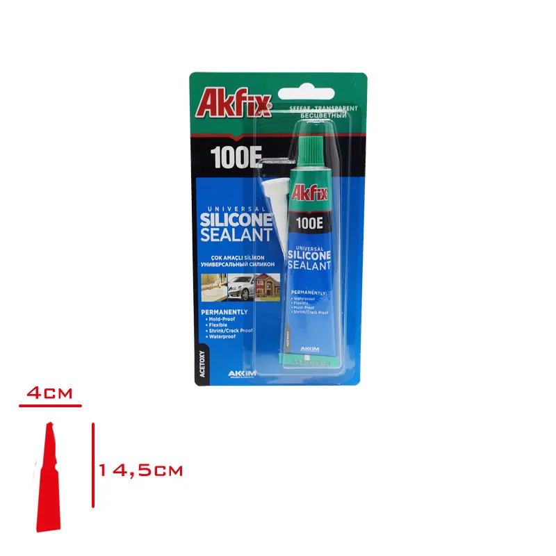 AKFIX GENEL AMACLI SILIKON TUP 50 ML SEFFAF SA111/100E