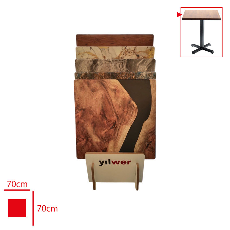 MASA TABLASI 70X70 VERZALIT