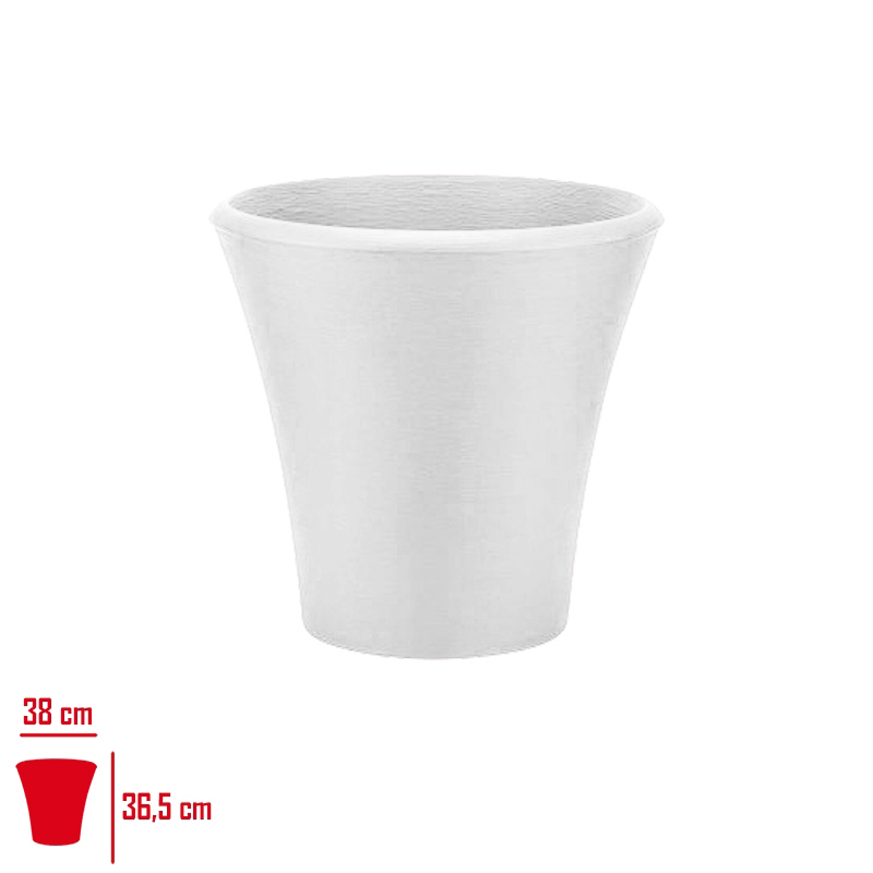 POLIWORK SAKSI BEGONVIL 38 CM YUVARLAK BEYAZ BR-38BY