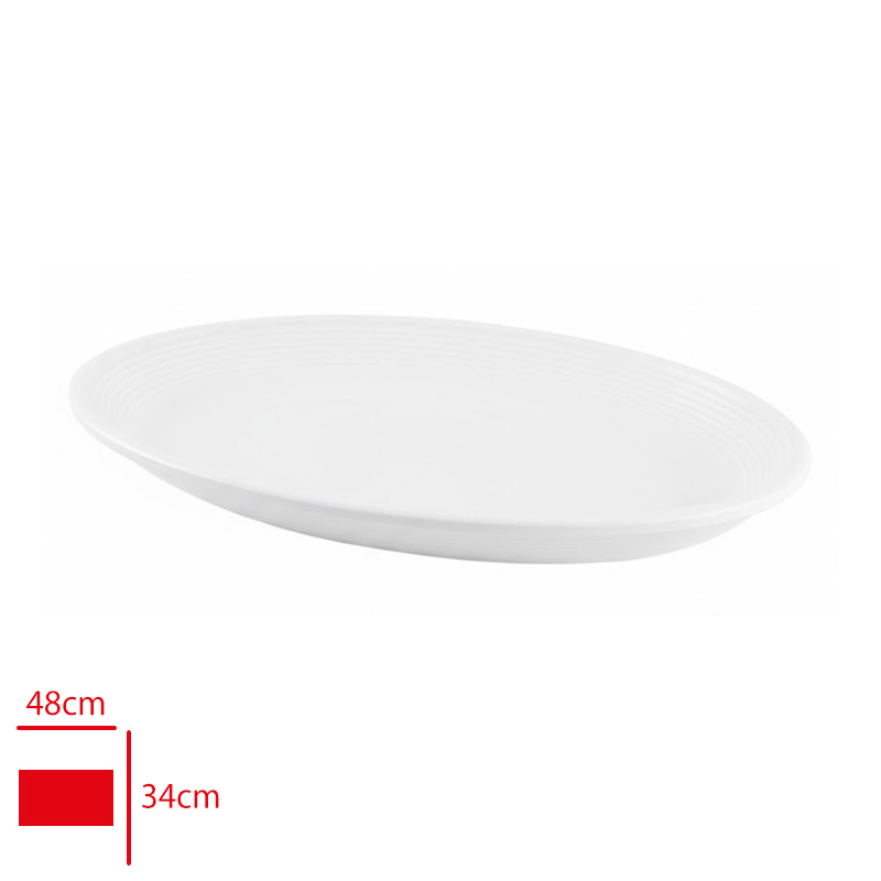 ATLAS ACIK BUFE KAYIK SUNUM BEYAZ 48X34 CM 763
