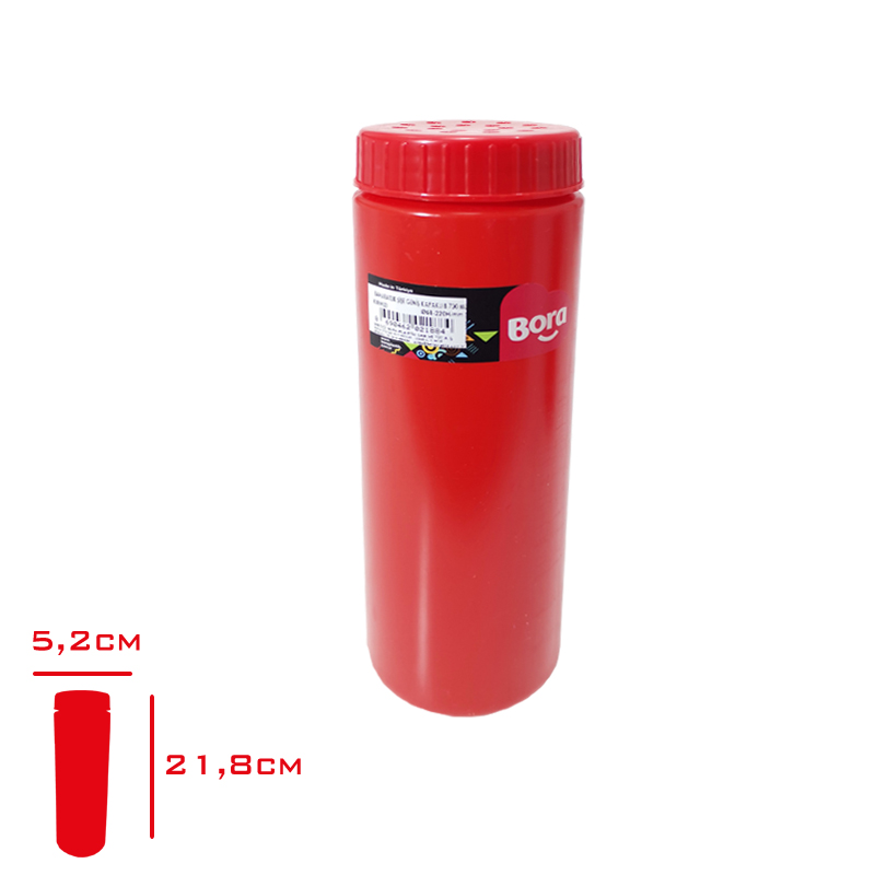 BORA TUZLUK SISE GENIS KAPAKLI 700 ML KIRMIZI BO-2183