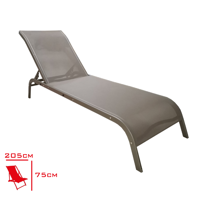 BG SEZLONG ALUMINYUM ARMADA KOLSUZ CAPPUCINO 16500205