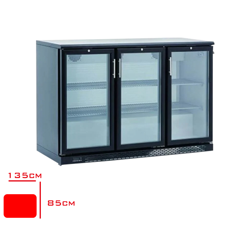 SISE SOGUTUCU 3 KAPILI SIYAH BBC-350