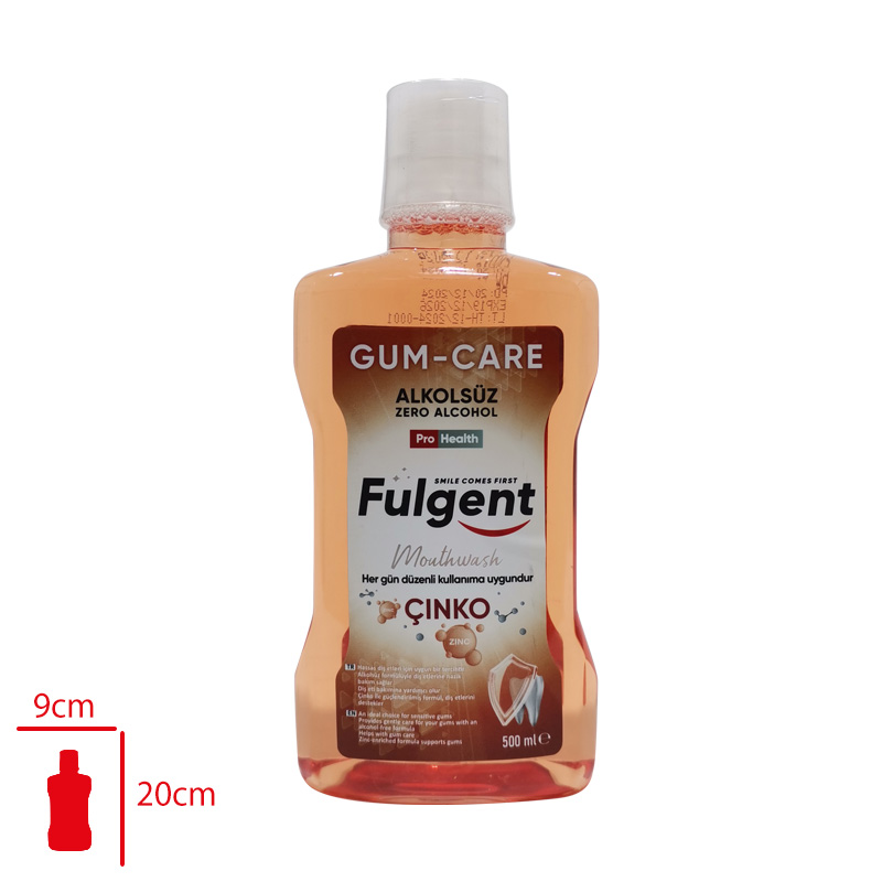 FULGENT DIS BAKIM SUYU GUM CARE CINKO / AROMA 500 ML