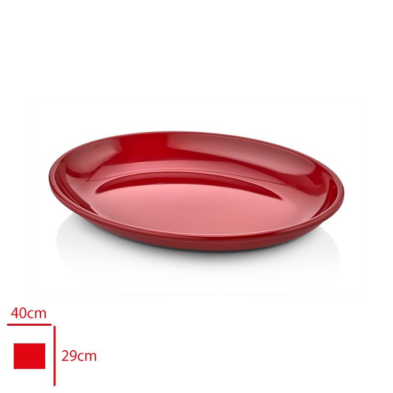 ATLAS ACIK BUFE KAYIK SUNUM KIRMIZI 40X29 CM K762