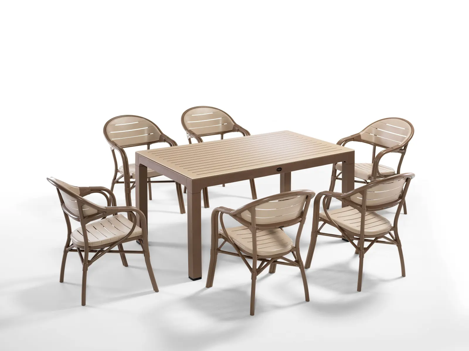 NOVUSSI BAMBOO SET COL KAHVE / CAPPUCINO 6 LI