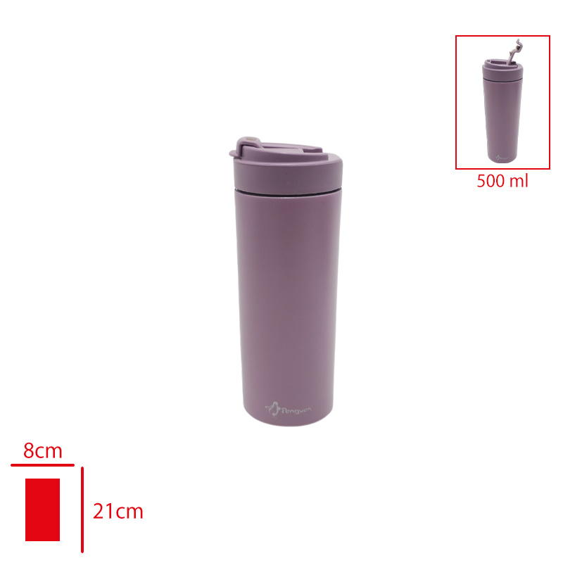 PENGUEN CELIK MUG MATARA DUZ FLIP 500 ML PNG-1166
