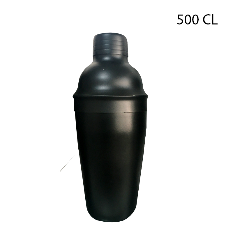 BIRADLI CELIK KOKTEYL SHAKER SIYAH 500 CL BRD-500-S