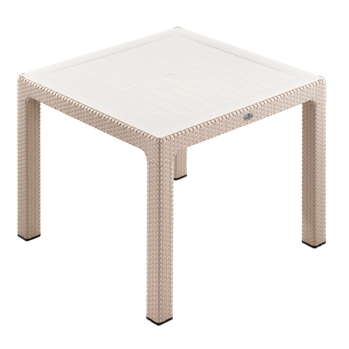 NOVUSSI MASA CLASSI RATTAN 90*90 CAMLI CAPPUCCINO R003-042