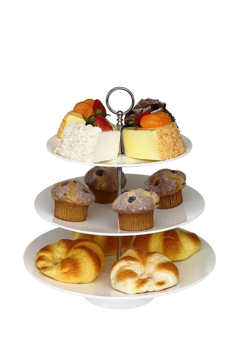 BORA TESHIR TEPSISI GASTRONOM 3 KATLI YUVARLAK (25 CM+30 CM+35 CM) BO-386
