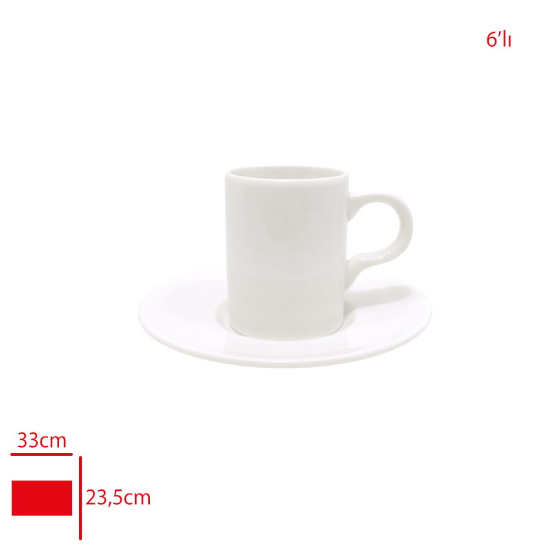 GURAL GBS ATINA KAHVE FINCAN TAKIMI 6 LI 100 CC GBSATN100KFT00
