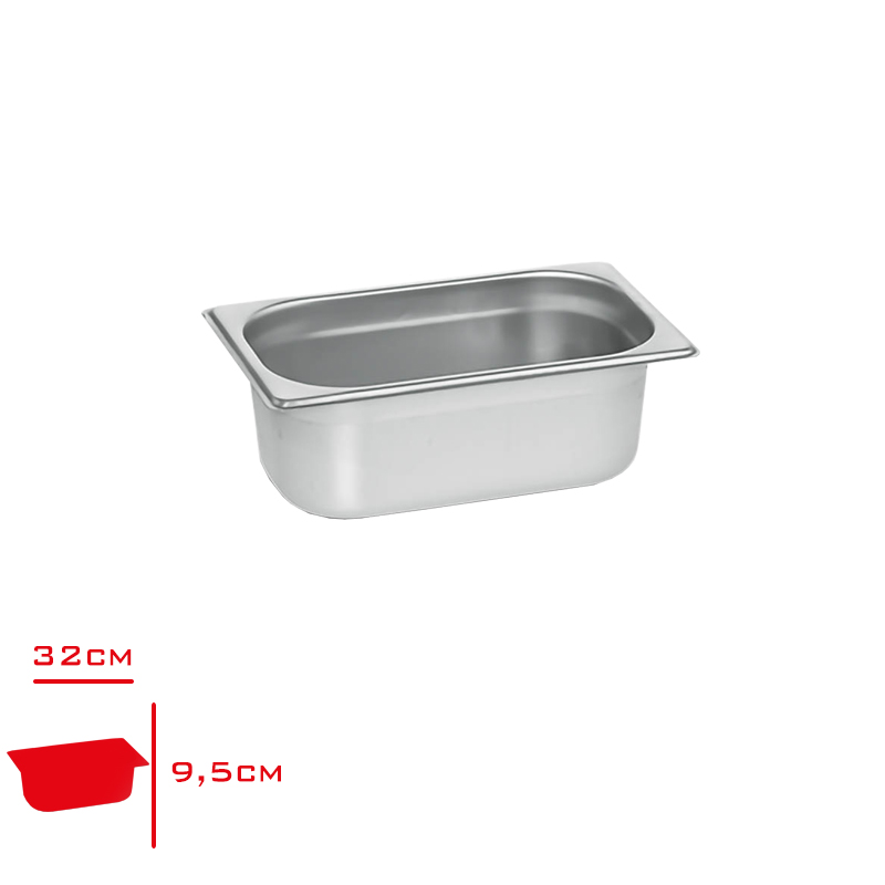 KAPP GASTRONOM KUVET 1/3-100 MM 4.0 LT 31013100