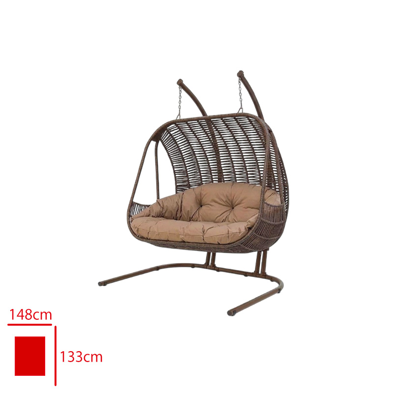 FORMET SALINCAK BALINA CIFTLI RATTAN/ORGU CAPPUCINO/MINDER CAPPUCINO