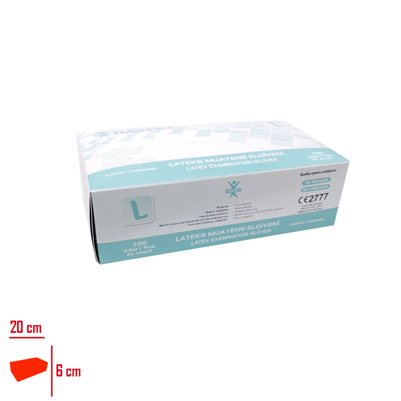AMELIYAT ELDIVENI LARGE 100 LU PAKET PUDRALI LATEKS
