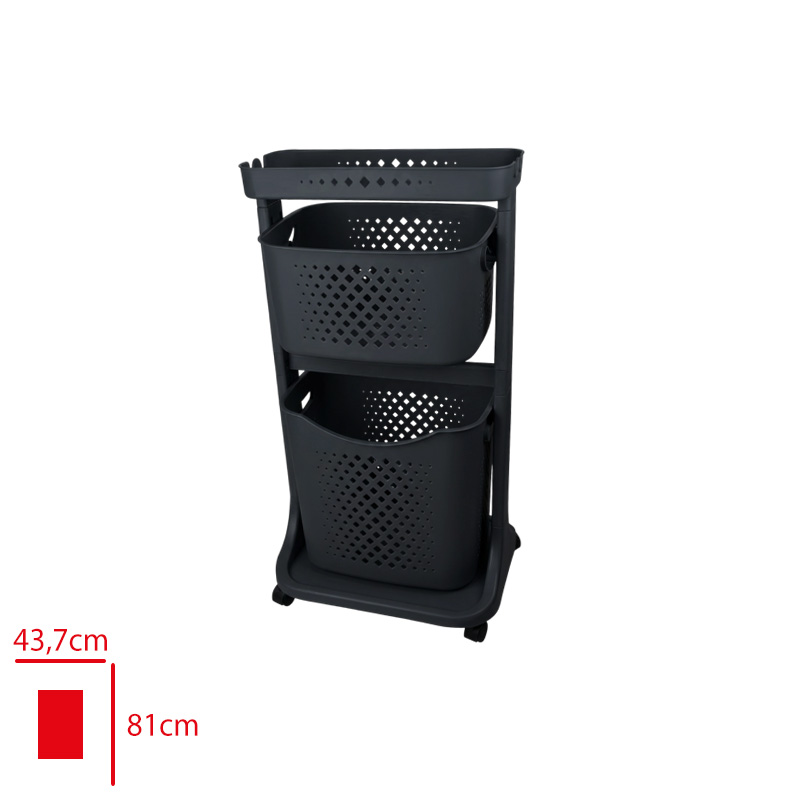 TITIZ ORGANIZER KAT KAT SEPET KOYU GRI 1 NO TP-747-05