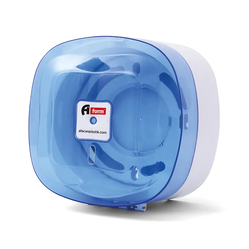AFORM TUVALET KAGIDI VERICI BUYUK ICTEN CEKME DISPENSER SEFFAF MAVI BTA 108/AF-409