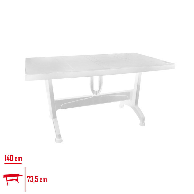 COMFORT MASA SELVI 80*140 PLASTIK AYAK BEYAZ CT061