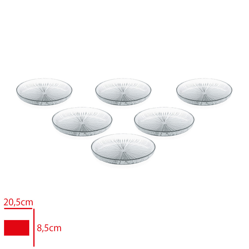 PASTA TABAGI LINEA DIK KENARLI SADE 6 LI 19 CM SGM12674