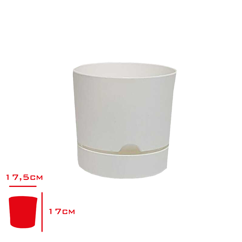 POLIWORK SAKSI BEGONYA 18 CM BEYAZ B-18BY