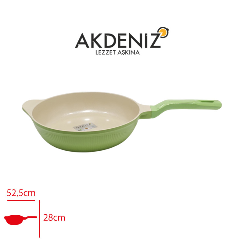 AKDENIZ DOKUM TAVA SHELLIX 28 CM YESIL AKD564Y