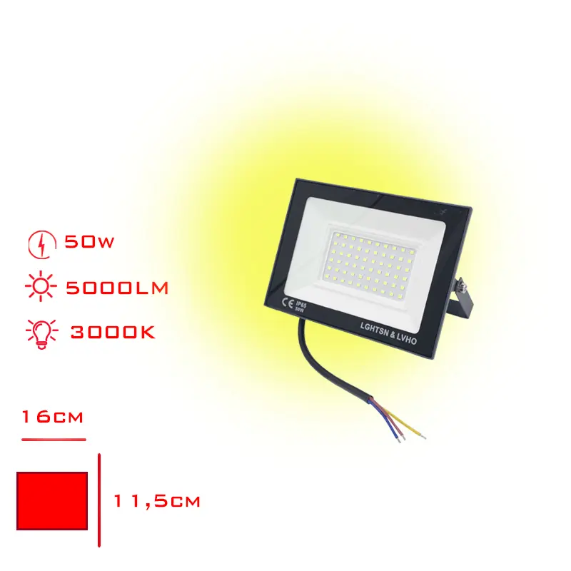 PROJEKTOR LED SLIM 50W SARI ISIK LV-3147 / 3