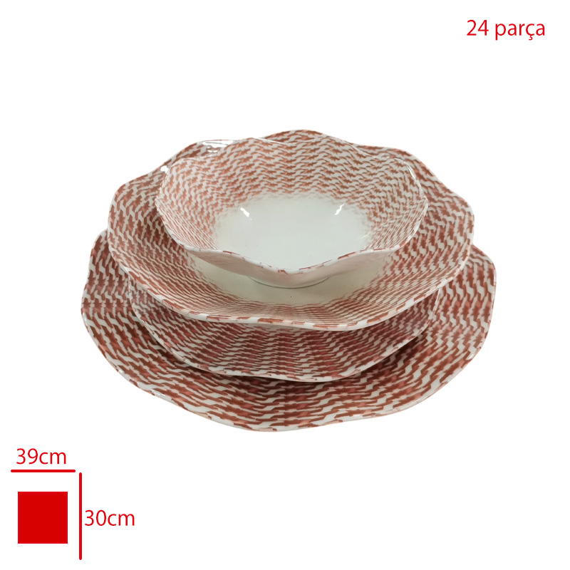 GURAL GBS NESRIN YEMEK TAKIMI 24 PARCA GBSNES24KY4R3670