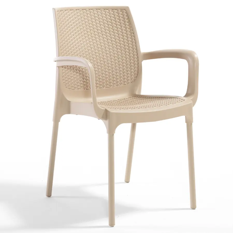 NOVUSSI KOLTUK SUNSET RATTAN ALUMINYUM AYAK CAPPUCCINO R008-042