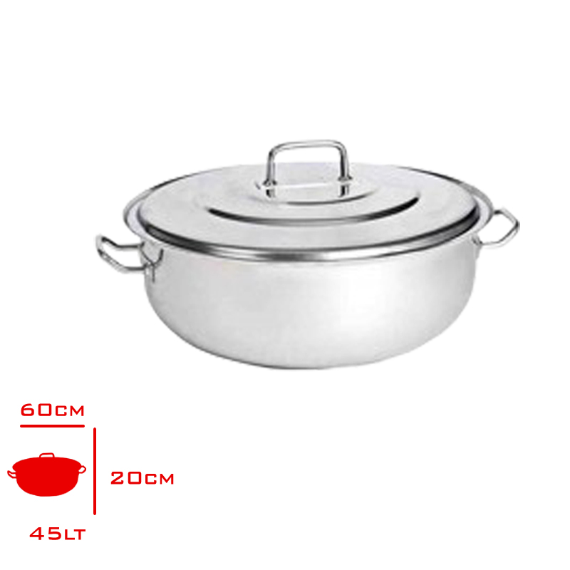 YURUK HELVANE TENCERE KAPAKLI 45 LT 60X20 CM 10116020