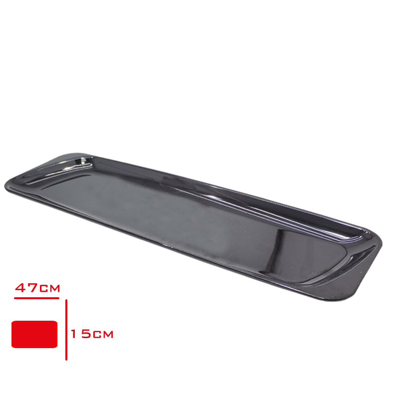 AKEL DIKDORTGEN TABAK SIYAH 47X15 CM AKL347S