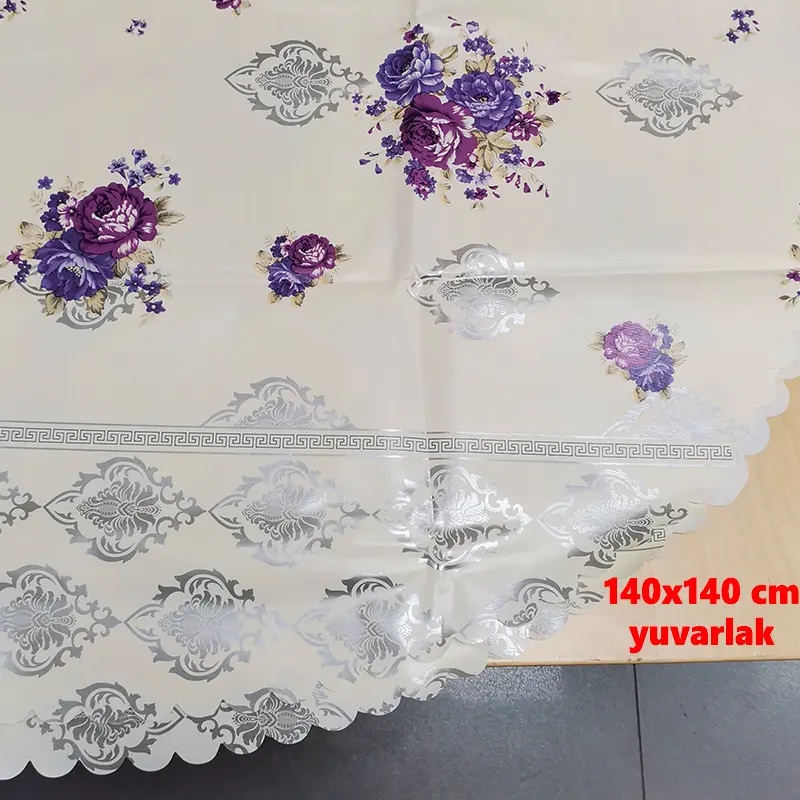 SERMAT MASA ORTUSU ELYAFLI DILIMLI YUVARLAK 140*140 CM MH69